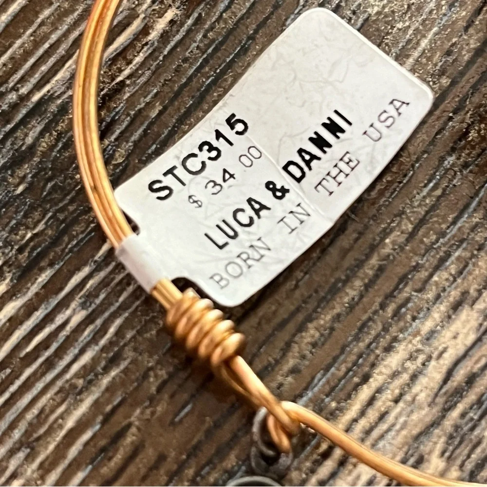 NWT - Luca + Danni - hand made stackable bracelet - Palm Tree